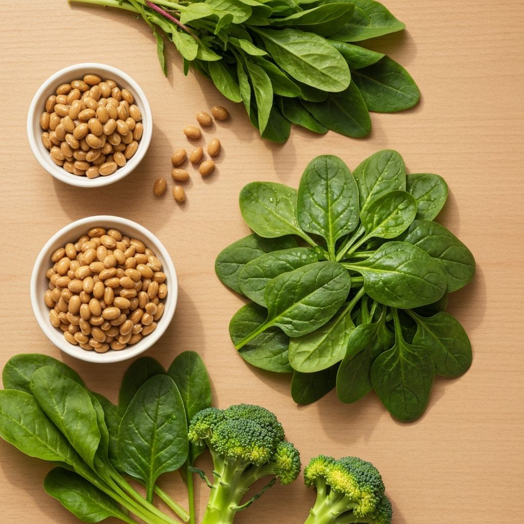 Fermentierte Produkte und grüne Gemüsesorten