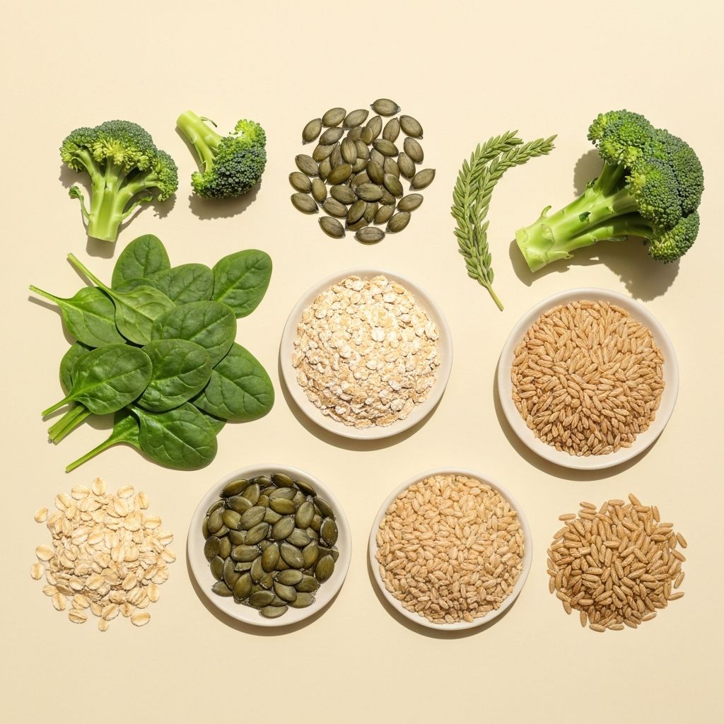 Frisches Gemüse und Vollkörner